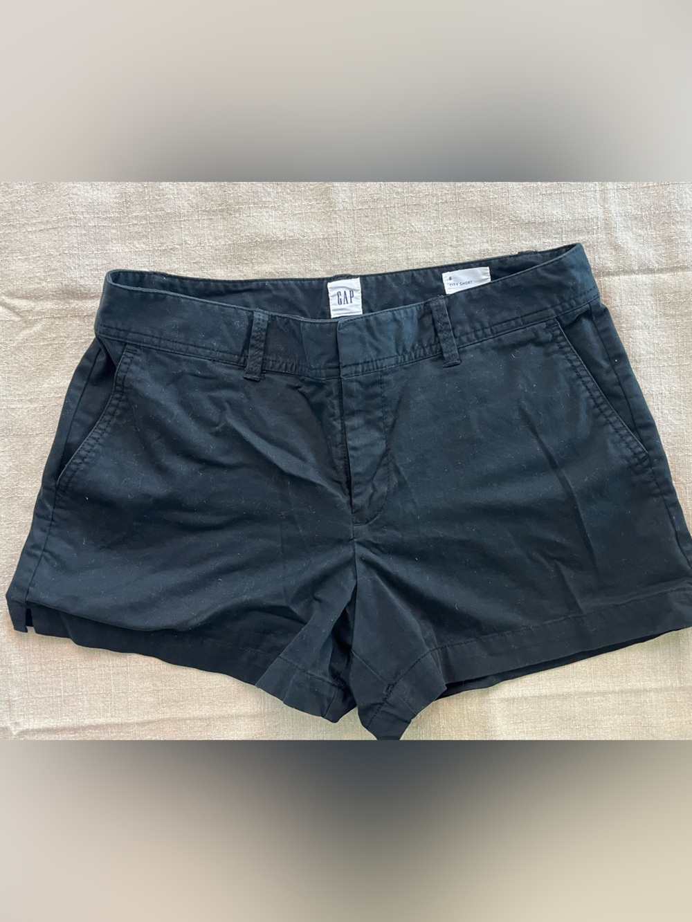 GAP Black business Minimal casual shorts Cotton 6